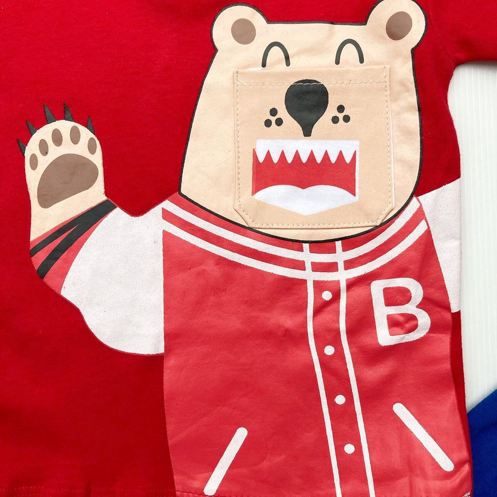 SPORTY BEAR Baju Setelan Kaos Celana Pergi Jalan Lucu Fashion Anak Bayi Cowok Laki Terlaris Lucu