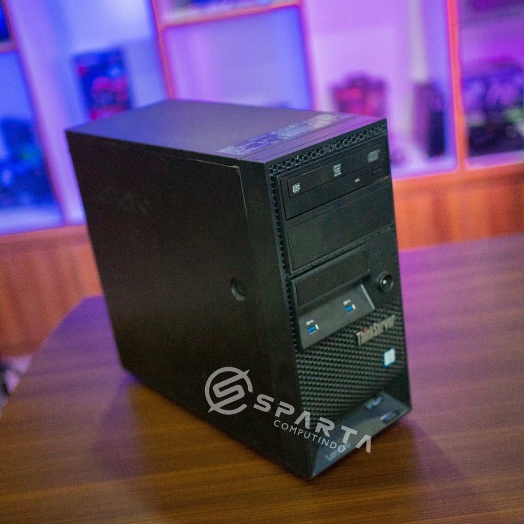 PC SERVER PULSA Lenovo ThinkServer TS150 Ram 16GB SSD 256GB HDD 500GB Second Like New