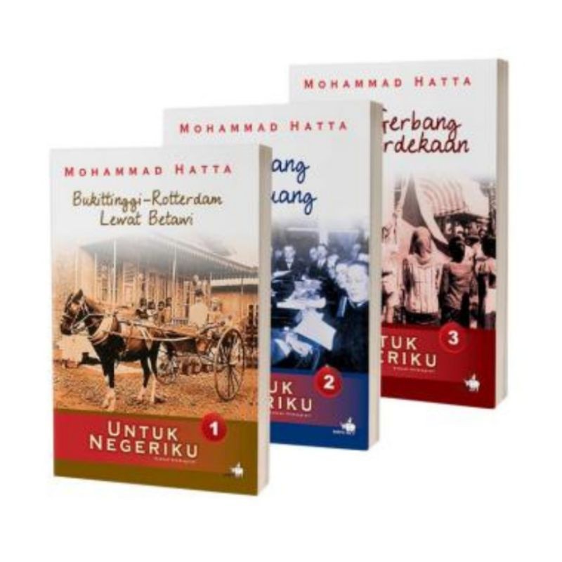 UNTUK NEGERIKU sepaket 3 jilid - Mohammad Hatta