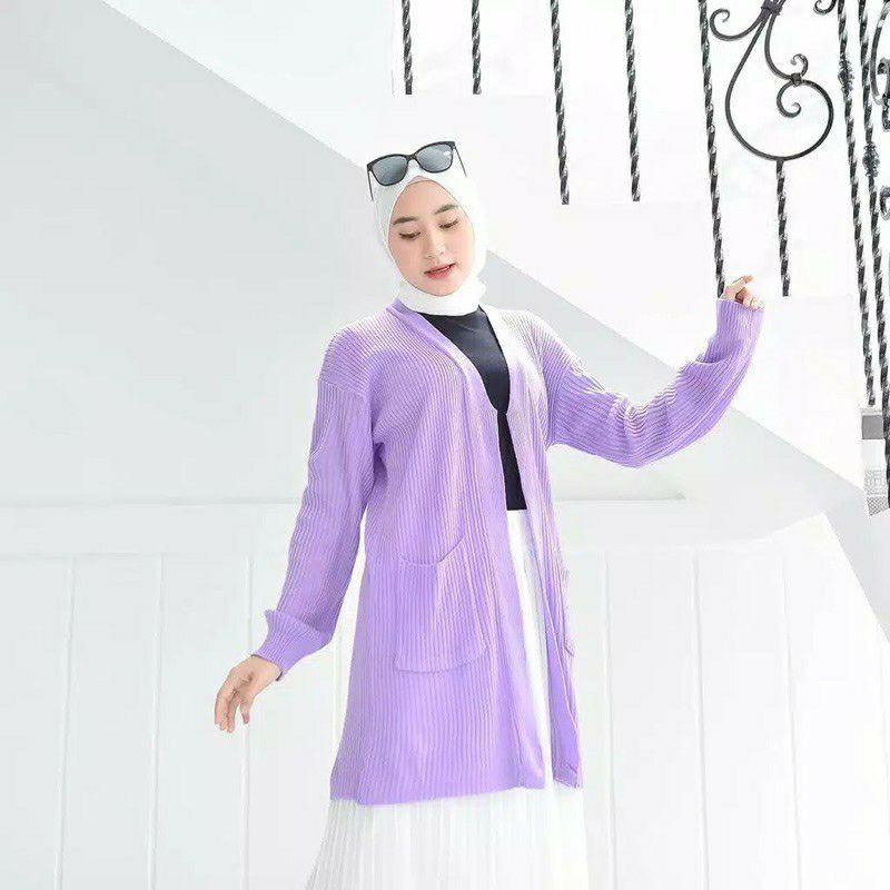 Cardigan Outer Wanita BELLE CARDY Outer Cardigan Rajut Cardigan Oversize kardigan Outerwear