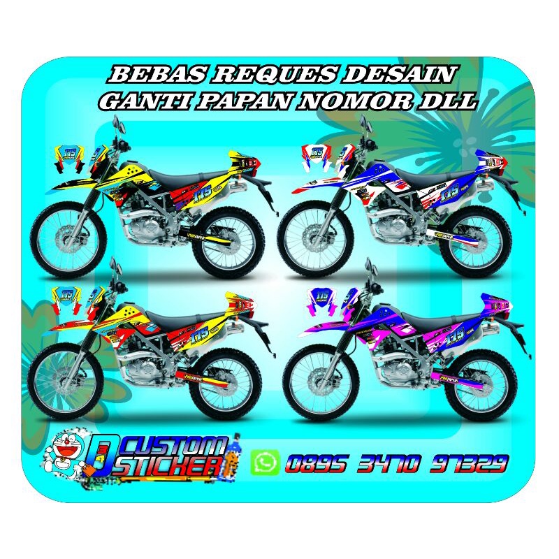 DECAL KLX DTRACKER/DECAL KLX GORDON/DECAL KLX OLD/DECAL KLX BF