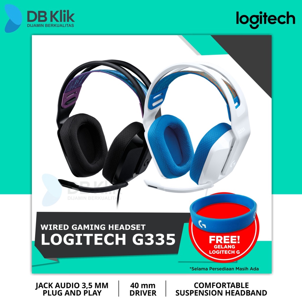 Headset Gaming Logitech G335 Lightspeed Wired 7.1 - Logitech G335