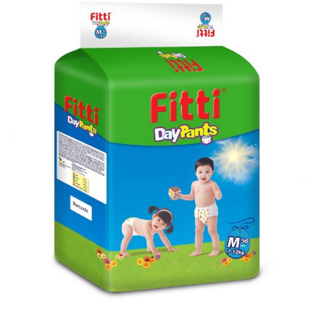 Diapers fitti M 56 1 pack