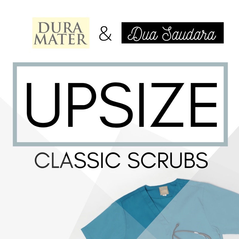 UPSIZE Scrubs Baju Jaga ukuran XL Keatas