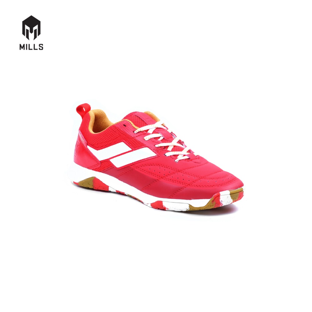 GRATIS ONGKIR !!! COD !!! SEPATU FUTSAL ORIGINAL MILLS VOLTAPRO MERSILLE FREEDOM PACK RED WHITE TERBARU DISKON OJANSPORT