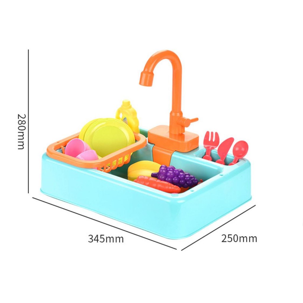 Mainan Anak Cuci Piring - Diswashing Sink Wastafel Cuci Piring Mainan - Mainan kitchen Sink Anak Mainan Edukasi Cuci Piring Anak