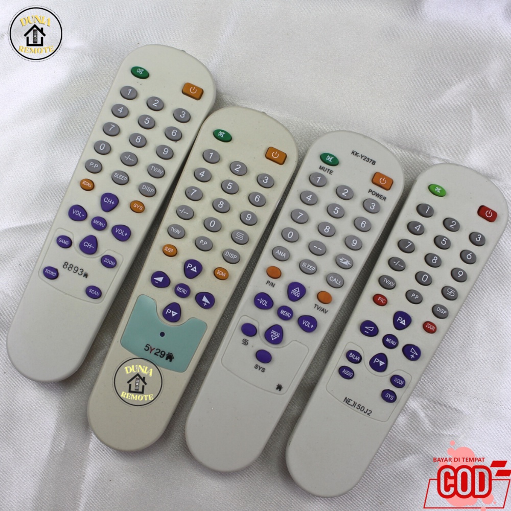 Remot Remote TV TABUNG khusus CHINA remote PENGGANTI bentuk oval Series