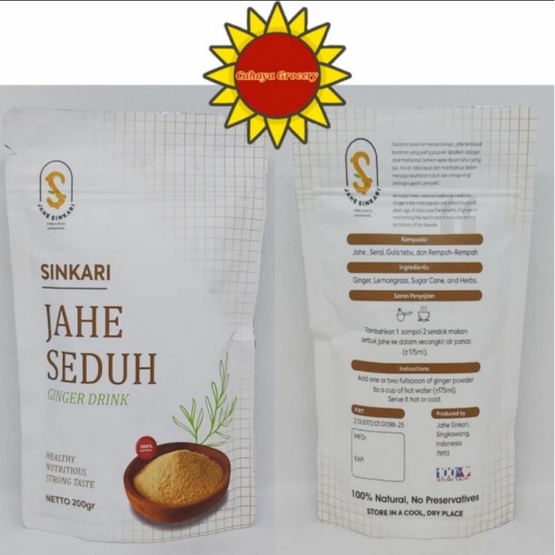 

Sinkari Jahe Seduh 200 Gram