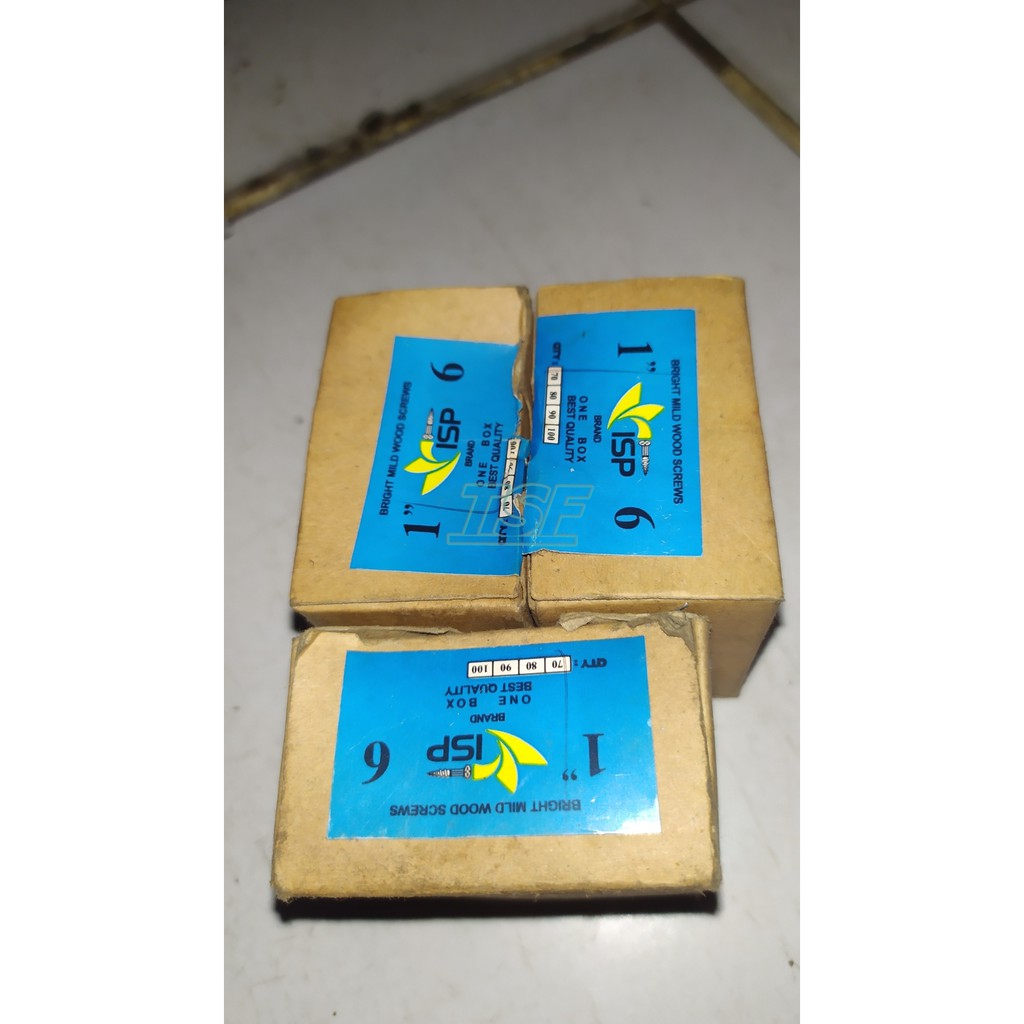 Sekrup Kayu / Sekrup ISP / Sekrup Kayu Steel 1"x6 / Wood Screw