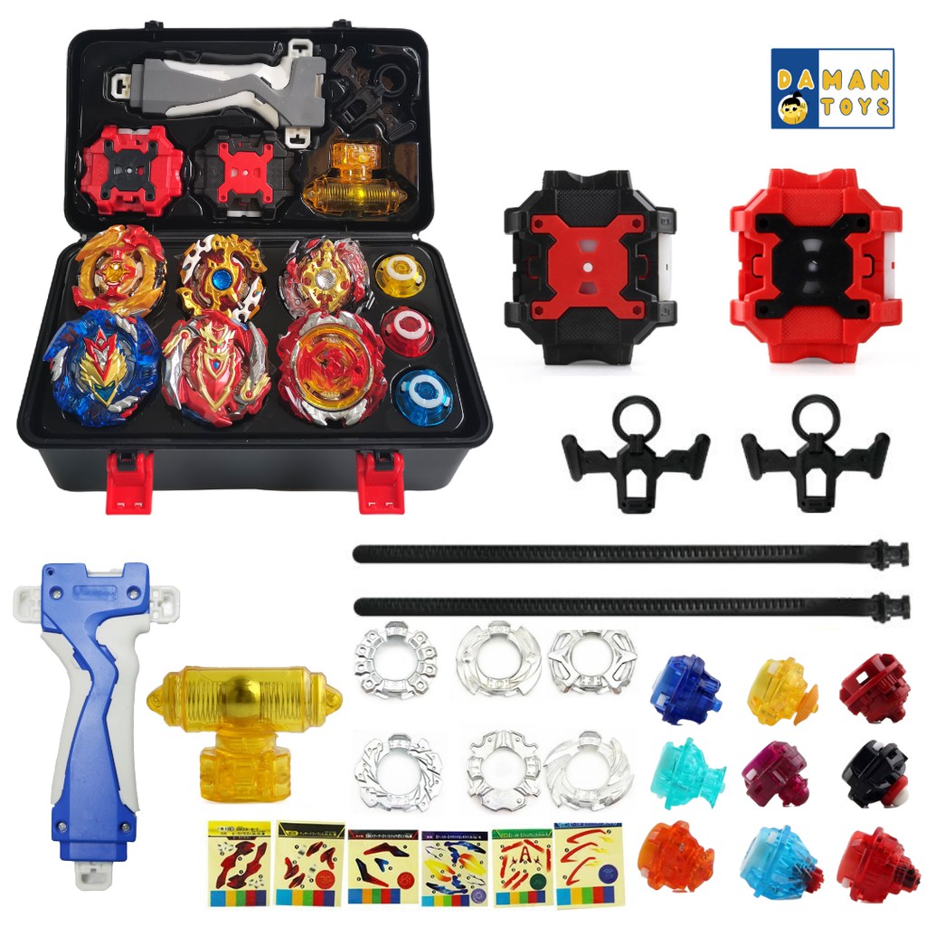 Gasing Beyblade Portable Box 8 In 1 Gasing Set