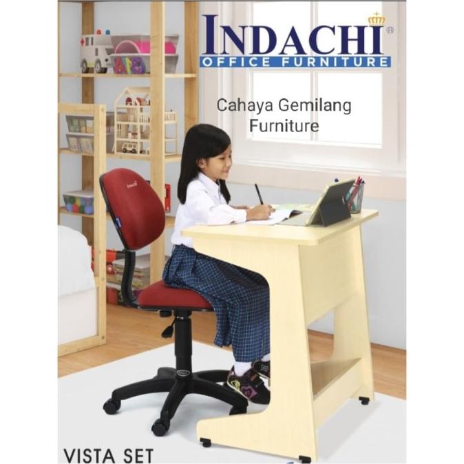 MEJA DAN KURSI BELAJAR ANAK / SET MEJA BELAJAR ANAK INDACHI DFGDF35465