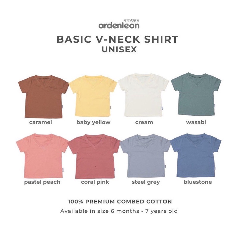 arden leon unisex basic V Neck shirt