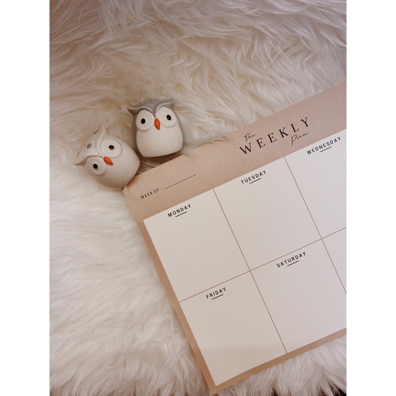 

weekly desk planner A4 // planner mingguan // notebook planner