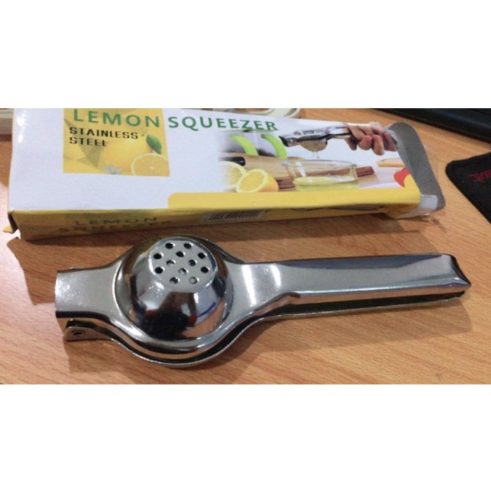 Alat Peras Jeruk ( Packing Box Warna ) – AC 14 - Lemon squeezer Peralatan Alat Peras Perasan Jeruk dan Buah Manual Besi Stainless Steel Higienis Anti Karat Hight Quality untuk hidup sehat metode air sari lemon diet atau MPASI Asi Bayi