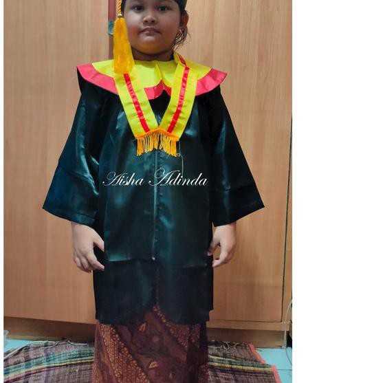 ▲ BAJU TOGA WISUDA ANAK TK PAUD SETELAN 1 SET BERKUALITAS ORIGINAL 100% ➬