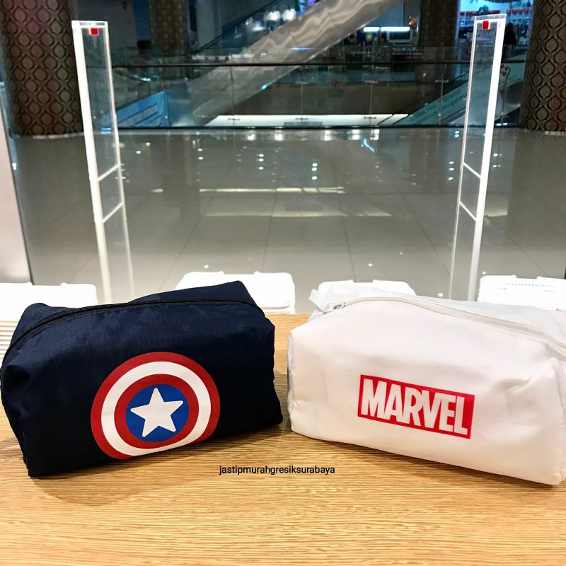 MARVEL STORAGE BAG MINISO TAS KOSMETIK MARVEL COSMETIC BAG MINISO TAS MAKEUP MARVEL