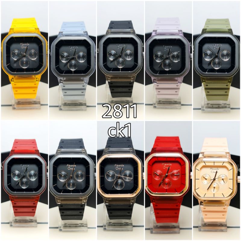 Jam tangan wanita digital Alexandre Christie AC2811BF 2811 ORIGINAL BERGARANSI RESMI