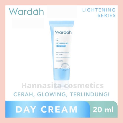 Wardah Lightening Day Cream Advanced Niacinamide 20 mL - Pelembab untuk Kulit Cenderung Kering