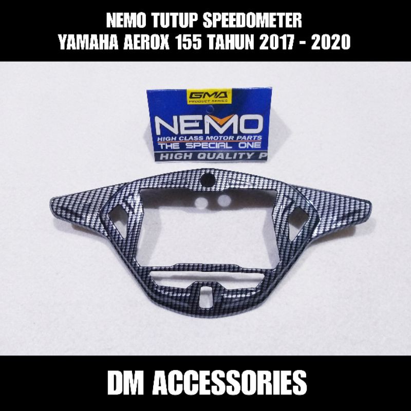 COVER SPEEDOMETER YAMAHA AEROX 155 TAHUN 2017 - 2020 NEMO CARBON