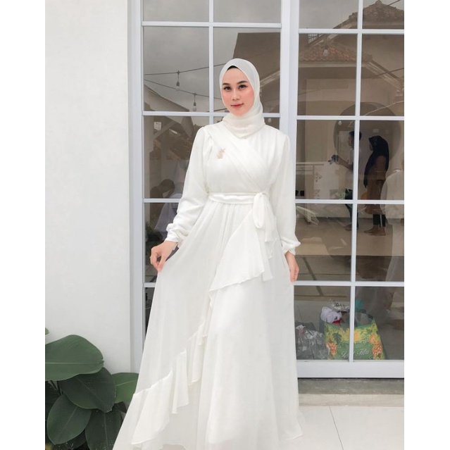 MEYHIRA DRESS CERUTY BABYDOLL BUSUI FRIENDLY/DRESS PREWEDDING FULL FURRING DRESS POLOS TERLARIS/FASHION MUSLIM WANITA/GAMIS RAYA SERIES/FAR MOSLEMSTORE