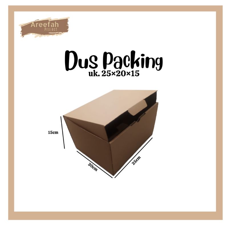 KARDUS KARTON / KARDUS BOX / KARDUS PACKING DIE CUT UKURAN 25x20x15 cm
