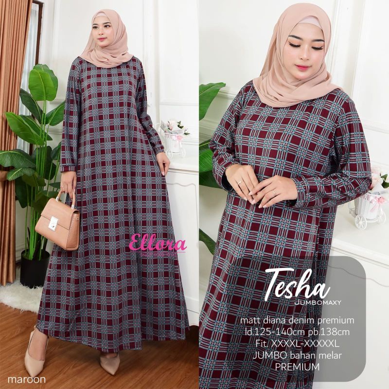 Tesha Jumbo Maxy Gamis by Ellora