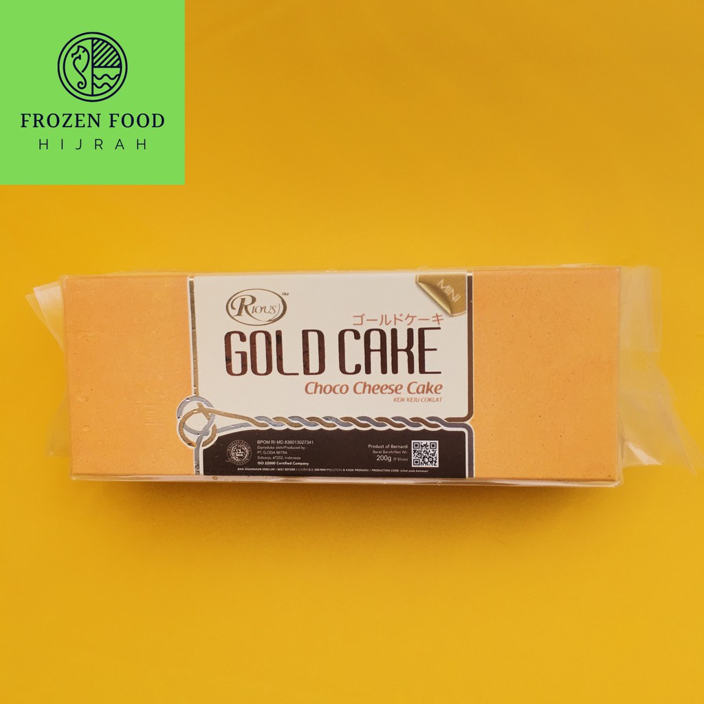 

RIOUS GOLD CAKE MINI CHOCO CHEESE ISI 12