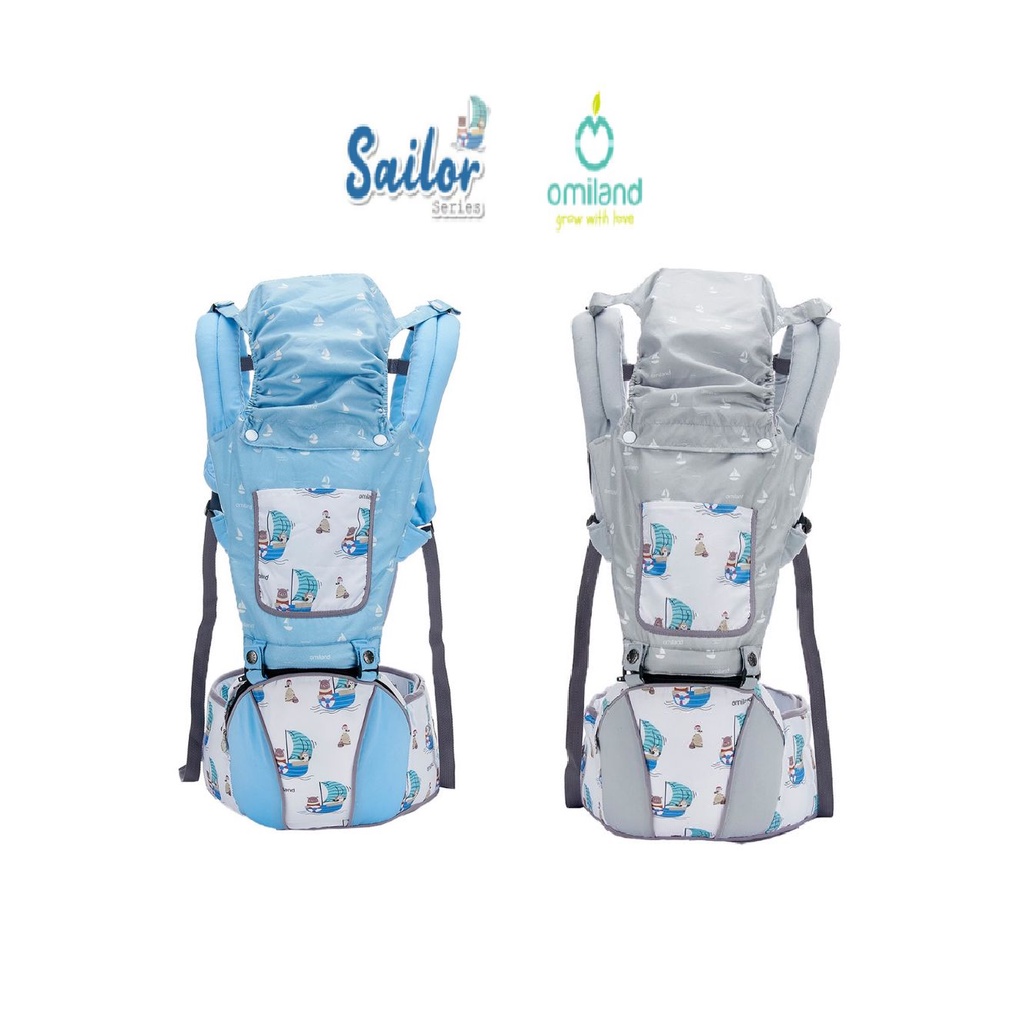 Gendongan Bayi Hipseat Depan Duduk Omiland Gendongan Hipseat Sailor Series