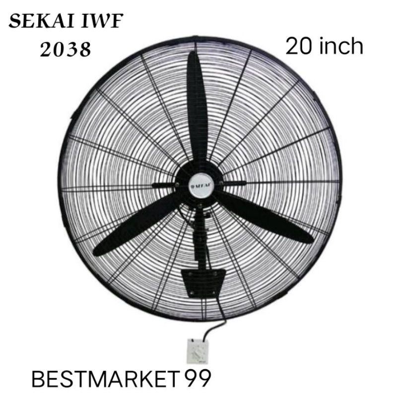 Kipas Angin Dinding Industri 20 / 26 inch SEKAI IWF 2038 /  2639