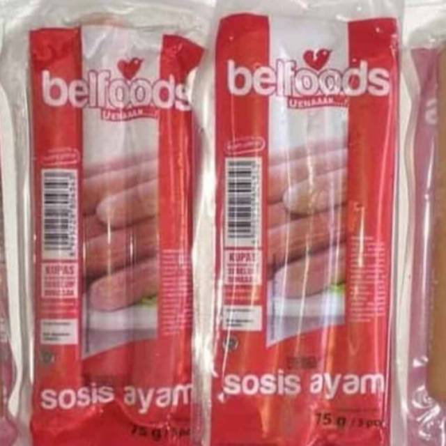 

Belfoods uenak sosis ayam [75gr/3pcs]