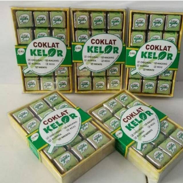 

Coklat kelor gift isi 15. rasa mix