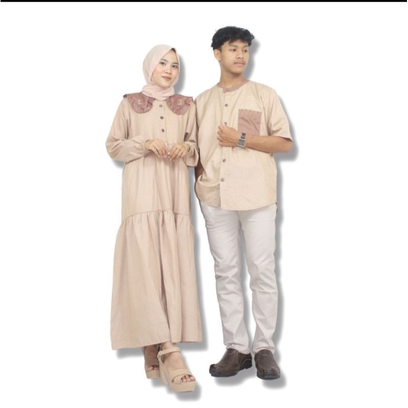 ZEHAN SERIES KOKO ZEHAN DRESS QINTHA Family couple Mom & Dad Mocca
