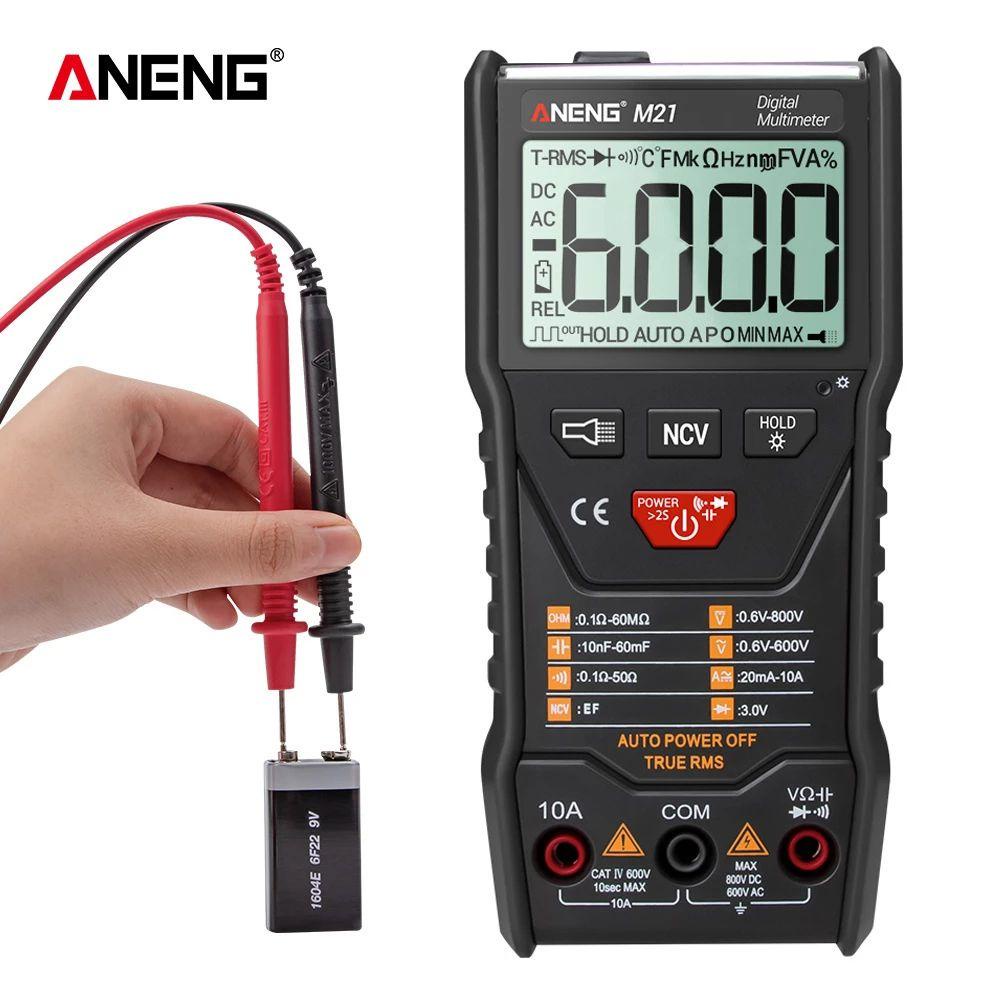 POPULAR Populer Digital Smart Multimeter Multifungsi Transistor Tester Backlight AC/DC Portable lcr Meter Digital Profesional Meter