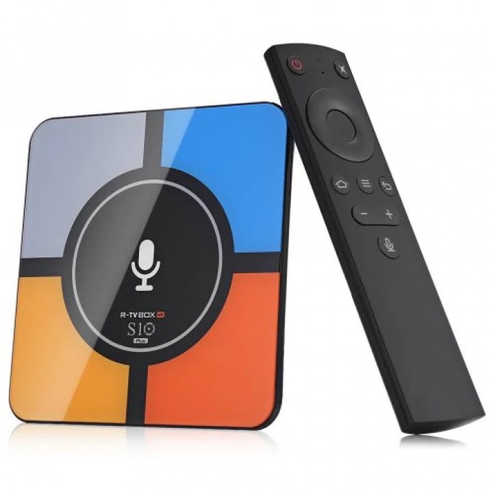 AKN88 - R-TV S10 Plus Android TV Box RAM 4GB ROM 32GB with Wireless Charging