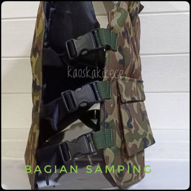 Rompi Motor Body Protector Anti Angin Jaket Rompi Motor Loreng