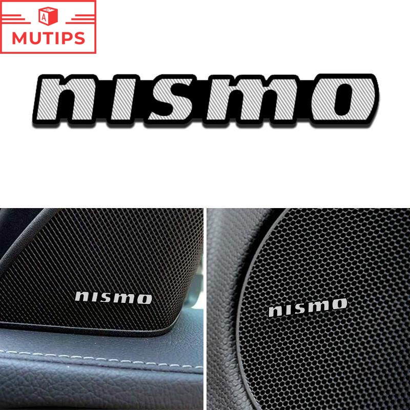 4pcs Sticker Dekorasi Speaker Mobil Nissan Gtr Livina Serena March Juke Skyline Xtrail t31 t30