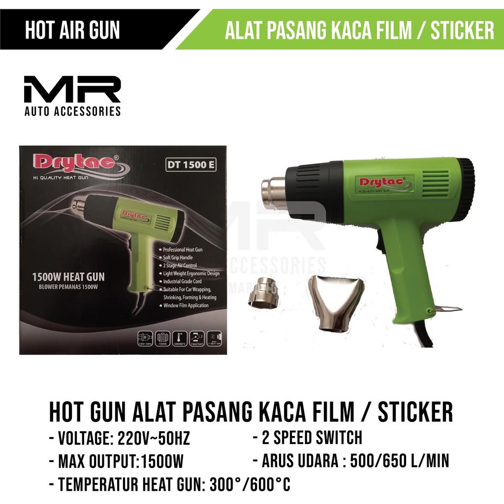 Heat Gun / Hot Air Gun Electric - Alat Pasang Kaca Film dan Sticker