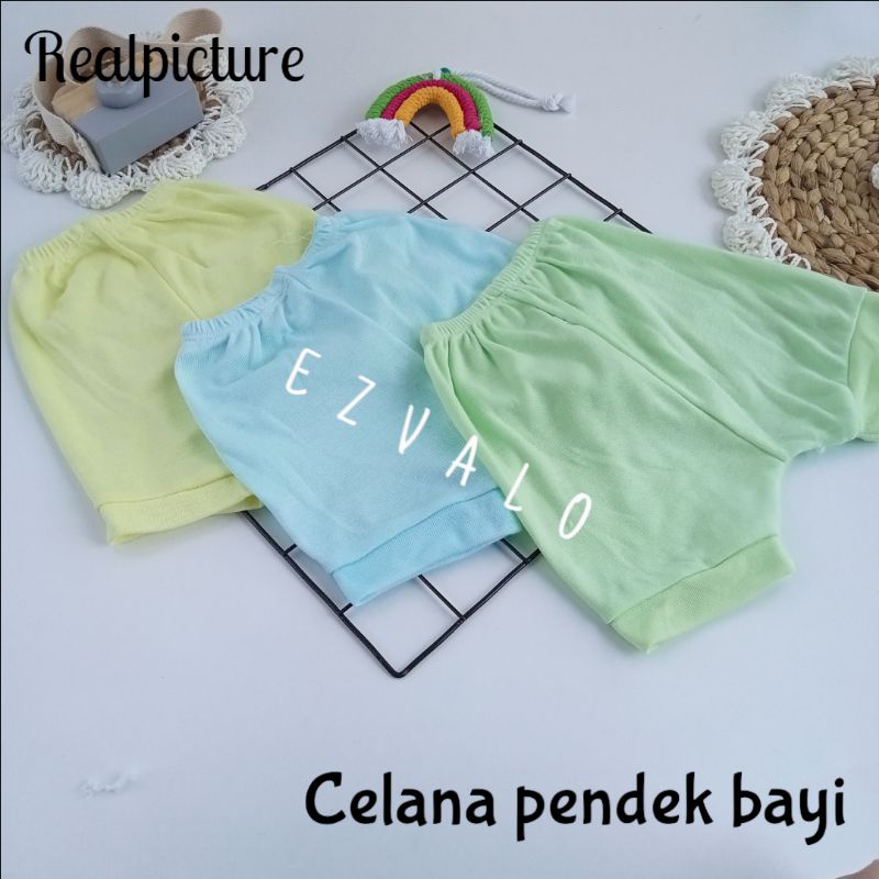 celana pendek bayi 0-2 tahun /3pcs