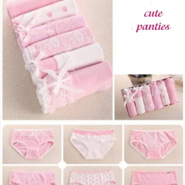 Celana Dalam Impor Bahan Katun Cute Panties CD Wanita Cantik