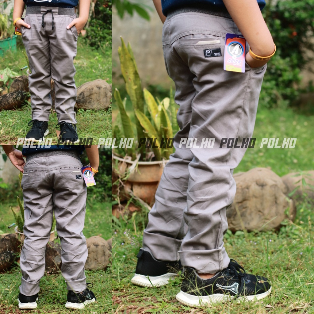 Celana Chino Anak Panjang Bahan Twill Streetch ABIAN