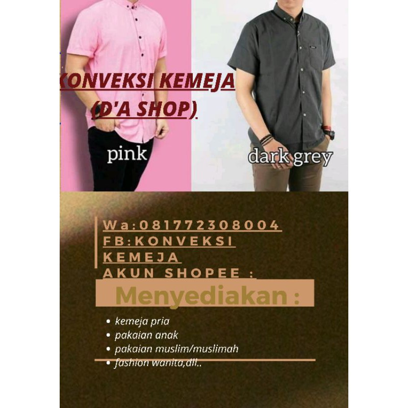 kemeja pria 3lusin  pendek