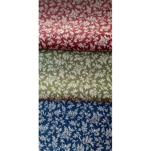 Kain katun jepang motif daun