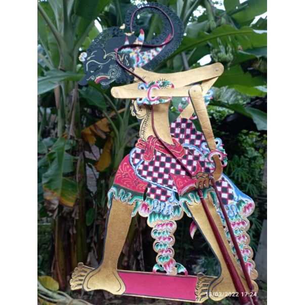 Wayang Kulit Sapi Asli Werkudara / Bima Ukuran Standar Dalang