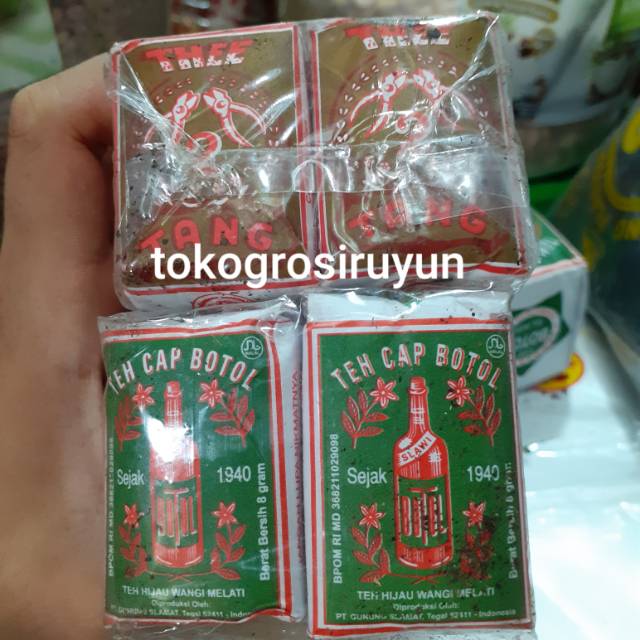 

Teh serbuk teh bubuk teh cap tang teh cap botol isi 10 pcs tokogrosiruyun