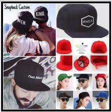 Topi Baseball Snapback Dewasa Custom Bordir Nama Bahan Raphel