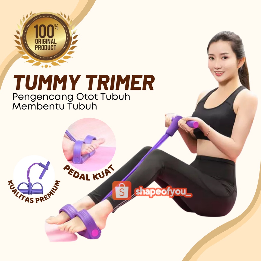 Pengencang Pengecil Perut Paha Lengan Tummy Trimmer Original Karet Pria Wanita Buncit Olahraga Promo