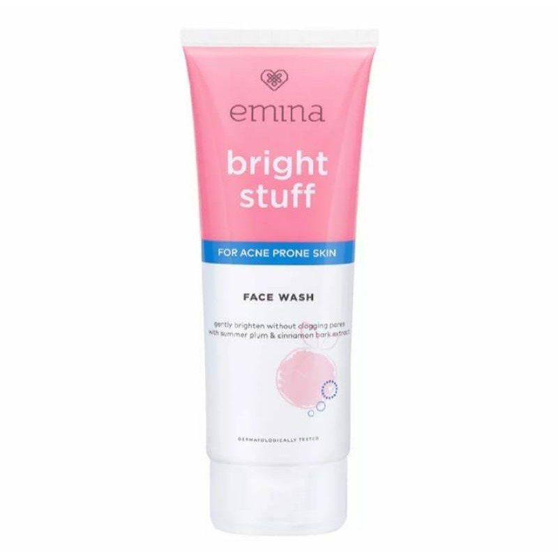 EMINA Bright Stuff For Acne Prone Skin Series | Moisturizing Cream|Face Wash 100/50 Gr