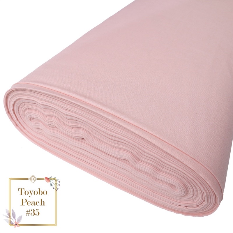 [PROMO!!] KAIN KATUN TOYOBO EXCLUSIVE ROYALMIX PREMIUM ORIGINAL PER-0.5M TERMURAH TOYOBO FODU FD ORI-Peach