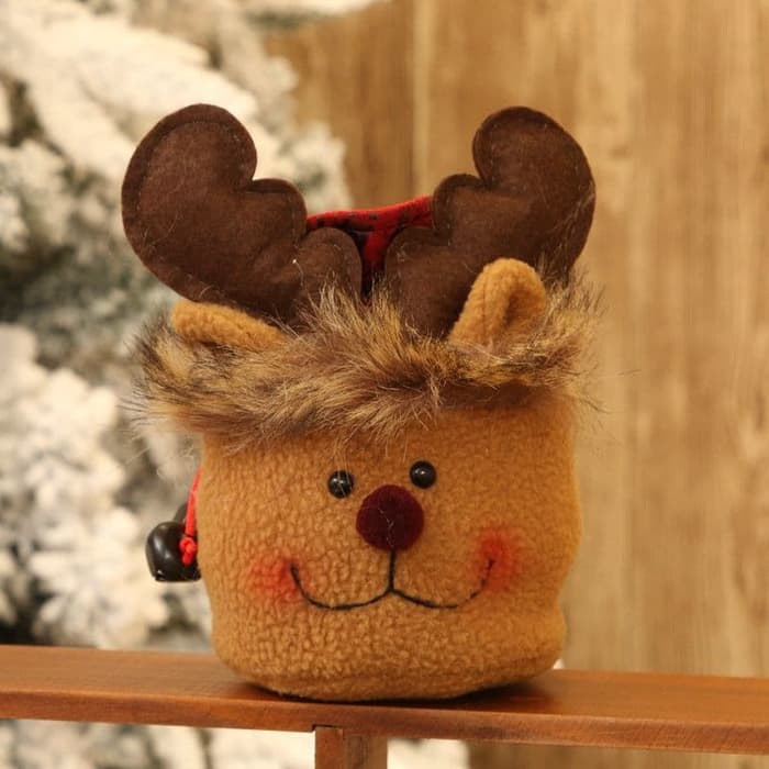 XTC Tas Serut Permen Apel Mini Souvenir Natal Kado Bag Christmas natal