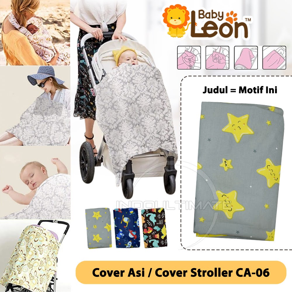 2in1 Cover Asi Celemek Apron Ibu Menyusui + Cover Stroller Nursing Cover Baby Multifungsi CA-06 CA-07 SP-011-CA BABY LEON